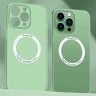 For iPhone 13 Magnetic Magsafe PC Shockproof Phone Case(Green) - 1