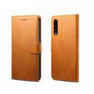 For Huawei P20 Pro GUSSIM Business Style Horizontal Flip Leather Case with Holder & Card Slots & Wallet(Khaki) - 1