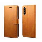 For Huawei P20 GUSSIM Business Style Horizontal Flip Leather Case with Holder & Card Slots & Wallet(Khaki) - 1