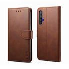 For Huawei Honor 20 GUSSIM Business Style Horizontal Flip Leather Case with Holder & Card Slots & Wallet(Brown) - 1