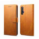 For Huawei Honor 20 GUSSIM Business Style Horizontal Flip Leather Case with Holder & Card Slots & Wallet(Khaki) - 1