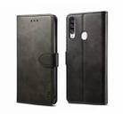 For Galaxy A20s GUSSIM Business Style Horizontal Flip Leather Case with Holder & Card Slots & Wallet(Black) - 1