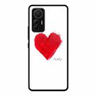 For Xiaomi 12 Lite Colorful Painted Glass Phone Case(Love) - 1