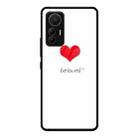 For Xiaomi 12 Lite Colorful Painted Glass Phone Case(Red Heart) - 1