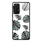 For Xiaomi 12 Lite Colorful Painted Glass Phone Case(Banana Leaf) - 1