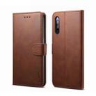 For Sony Xperia 5 GUSSIM Business Style Horizontal Flip Leather Case with Holder & Card Slots & Wallet(Brown) - 1