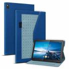 For Lenovo Tab M10 TB-X605L Business Storage Leather Tablet Case(Blue) - 1