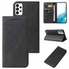 For Samsung Galaxy A33 5G Calf Texture Magnetic Flip Leather Phone Case(Black) - 1