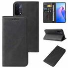 For OPPO A93 5G Calf Texture Magnetic Flip Leather Phone Case(Black) - 1