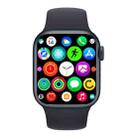 W17 Pro Max 1.9 inch Bluetooth Call Message Reminder Silicone Smart Watch(Black) - 1