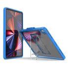Mutural Transparent Holder Tablet Case For iPad 10.2 2021 / 2020 / 2019 / 10.5(Blue) - 1