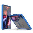 For iPad Pro 11 2022 / 2021 / 2020 / 2018 Mutural Transparent Holder Tablet Case(Blue) - 1
