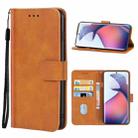 For Motorola Moto S30 Pro Leather Phone Case(Brown) - 1