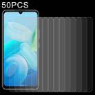 50 PCS 0.26mm 9H 2.5D Tempered Glass Film For vivo Y55 - 1