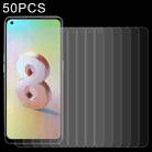 50 PCS 0.26mm 9H 2.5D Tempered Glass Film For OPPO Reno8 4G/Reno8 Z - 1