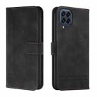 For Samsung Galaxy M33 Retro Skin Feel Horizontal Flip Leather Phone Case(Black) - 1