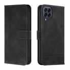 For Samsung Galaxy M53 Retro Skin Feel Horizontal Flip Leather Phone Case(Black) - 1