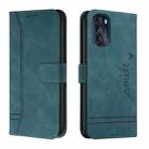 For Motorola Moto G 2022 Retro Skin Feel Horizontal Flip Leather Phone Case(Army Green) - 1