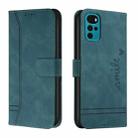 For Motorola Moto G22 Retro Skin Feel Horizontal Flip Leather Phone Case(Army Green) - 1