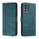 For Motorola Moto G62 5G Retro Skin Feel Horizontal Flip Leather Phone Case(Army Green) - 1