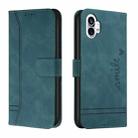 For Nothing Phone 1 Retro Skin Feel Horizontal Flip Leather Phone Case(Army Green) - 1