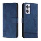 For OnePlus Nord CE 2 5G Retro Skin Feel Horizontal Flip Leather Phone Case(Blue) - 1
