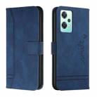 For OnePlus Nord 2 Lite 5G Retro Skin Feel Horizontal Flip Leather Phone Case(Blue) - 1
