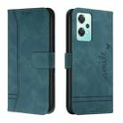 For OnePlus Nord 2 Lite 5G Retro Skin Feel Horizontal Flip Leather Phone Case(Army Green) - 1