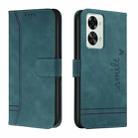 For OnePlus Nord 2T Retro Skin Feel Horizontal Flip Leather Phone Case(Army Green) - 1