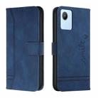 For Realme C30 Retro Skin Feel Horizontal Flip Leather Phone Case(Blue) - 1