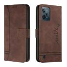 For Realme C31 Retro Skin Feel Horizontal Flip Leather Phone Case(Coffee) - 1