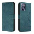 For Realme C35 Retro Skin Feel Horizontal Flip Leather Phone Case(Army Green) - 1