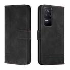 For Xiaomi Poco F4 Retro Skin Feel Horizontal Flip Leather Phone Case(Black) - 1
