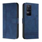 For Xiaomi Poco F4 Retro Skin Feel Horizontal Flip Leather Phone Case(Blue) - 1