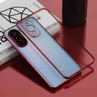 For Huawei nova 10 Pro Electroplated Frosted Phone Case(Red) - 1