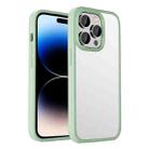 For iPhone 14 Pro Shadow Series Frosted Airbag Shockproof Phone Case(Green) - 1