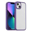 For iPhone 13 Shadow Series Frosted Airbag Shockproof Phone Case(Purple) - 1