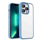 For iPhone 13 Pro Max Shadow Series Frosted Airbag Shockproof Phone Case (Light Blue) - 1