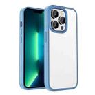 For iPhone 12 Pro Max Shadow Series Frosted Airbag Shockproof Phone Case(Light Blue) - 1