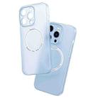 For iPhone 13 Magsafe Magnetic Frosted PP Phone Case(Sierra Blue) - 1