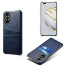 For Huawei nova 10 Pro Calf Texture Card Slots PC+PU Leather Phone Case(Blue) - 1