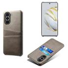 For Huawei nova 10 Calf Texture Card Slots PC+PU Leather Phone Case(Grey) - 1