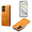 For Huawei nova 10 Pro Calf Texture PC + PU Phone Case(Orange) - 1