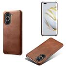 For Huawei nova 10 Pro Calf Texture PC + PU Phone Case(Brown) - 1