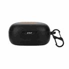Silicone Bluetooth Earphone Case with Carabiner For JBL Live Pro 2(Black) - 1