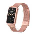 For Xiaomi Mi Band 7 Pro Milan Buckle Steel Metal Watch Band(Rose Red) - 1