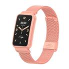 For Xiaomi Mi Band 7 Pro Milan Buckle Steel Metal Watch Band(Bright Pink) - 1