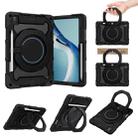 For Huawei MatePad Pro 12.6 2021 Armor Contrast Color Silicone + PC Tablet Case(Black) - 1