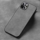 For iPhone 14 Plus Frosted Skin Feel Phone Case (Silver Grey) - 1