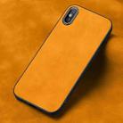 Frosted Skin Feel Phone Case For iPhone XS Max(Light Red Orange) - 1